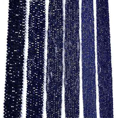 Electroplate Glass Beads Strands EGLA-A044-P8mm-A07-1