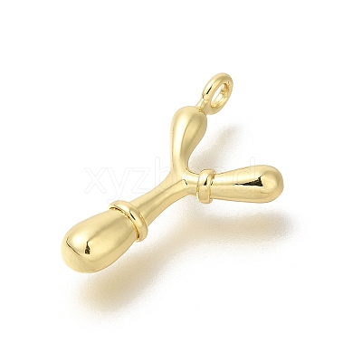 Rack Plating Brass Pendants KK-I722-08G-Y-1