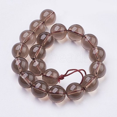 Smoky Quartz Beads Strands X-G-C076-8mm-4-1