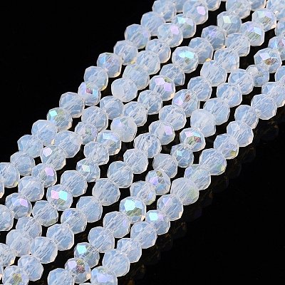 Electroplate Glass Beads Strands EGLA-A044-J1mm-L06-1
