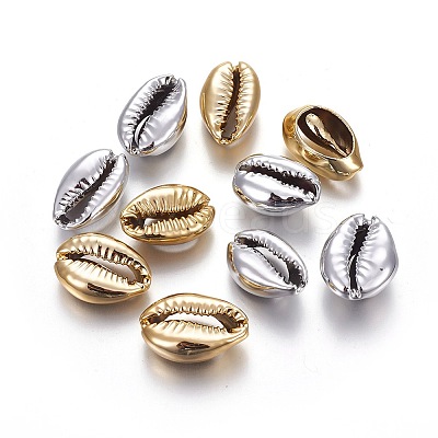Electroplate Cowrie Shell Beads BSHE-X0006-02-1