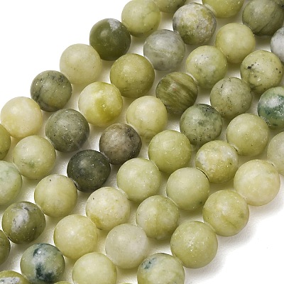 Natural Chinese Southern Jade Beads Strands G-F591-08A-01-1