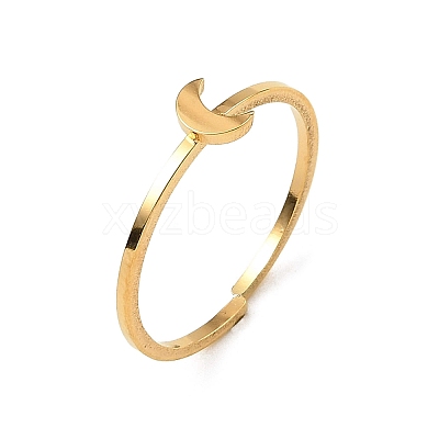 304 Stainless Steel Adjustable Open Cuff Rings RJEW-Q806-01G-02-1