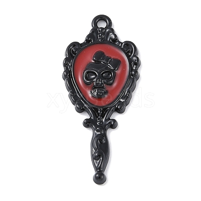 Halloween Rack Plating Alloy Enamel Pendants PALLOY-F018-26EB-02-1