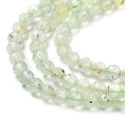 Natural Prehnite Beads Strands LS-G-G161-A13-03-1