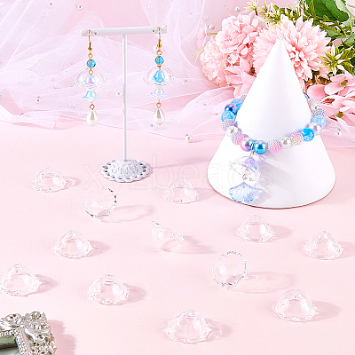 20Pcs Glass Bead Cone for Wind Chimes Making GLAA-SP0001-02-1
