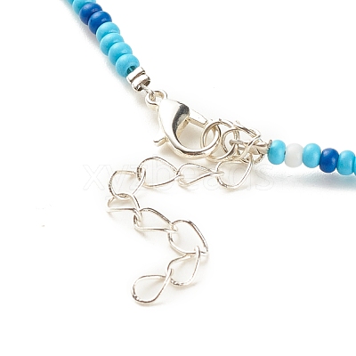Glass Seed Beaded Necklace NJEW-JN03825-04-1
