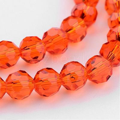 Transparent Glass Bead Strands GLAA-G013-4mm-70-1