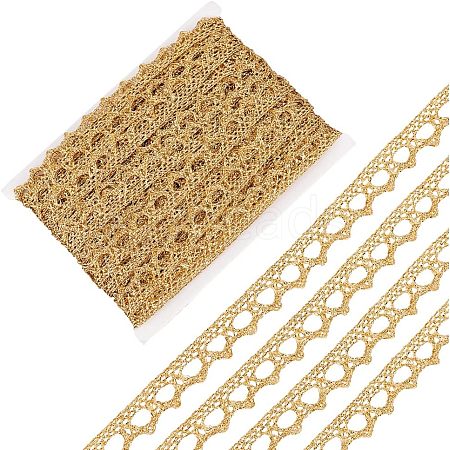 Metallic Lace Trim MCOR-WH0003-03D-1