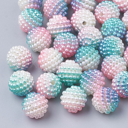 Imitation Pearl Acrylic Beads OACR-T004-12mm-03-1
