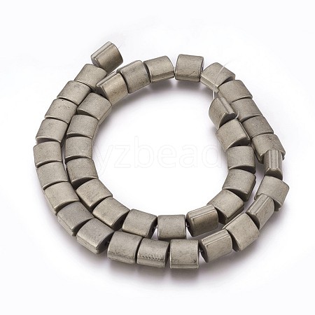 Electroplated Non-magnetic Synthetic Hematite Beads Strands G-P392-U07-1