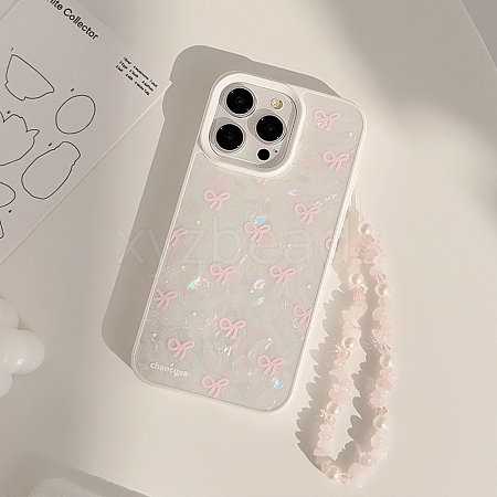 3D Flower Bowknot TPU Plastic Mobile Phone Cover PW-WGEE7EB-01-1