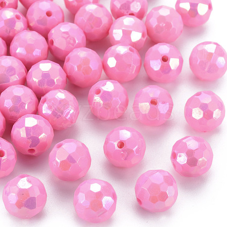 Opaque Acrylic Beads TACR-S154-10F-05-1