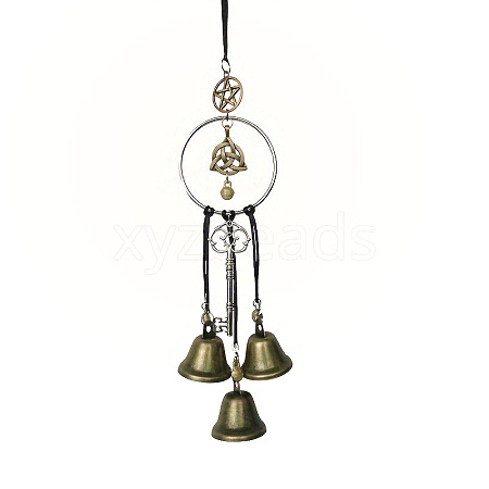 Brass & Iron Witch Bells Protection for Door Knob Hanger PW-WG33B34-01-1