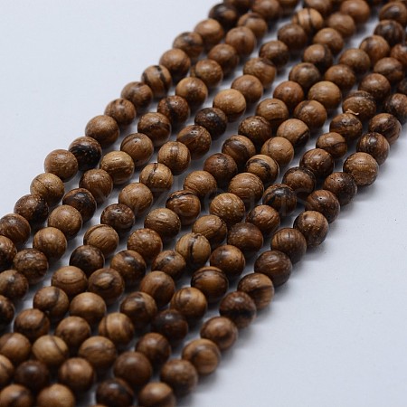 Natural Wood Beads Strands X-WOOD-F006-04-6mm-1