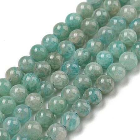 Natural Amazonite Beads Strands G-K068-03-4mm-01-1