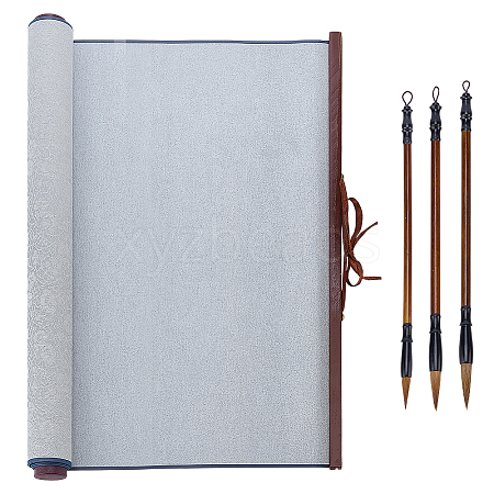 1Pc Polyester & Plastic & Alloy Chinese Calligraphy Brush Water Writing Magic Cloth AJEW-PH0008-93B-1