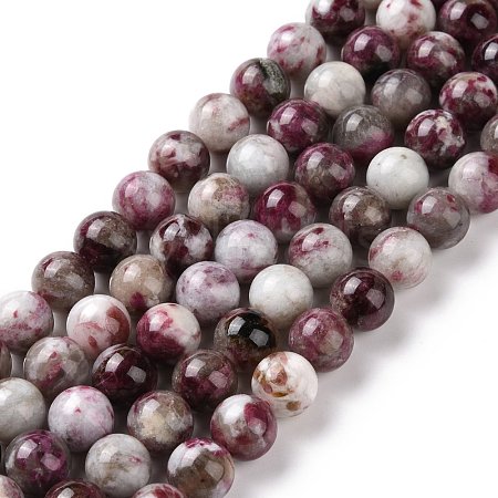 Natural Plum Blossom Tourmaline Beads Strands G-P477-01C-01-1