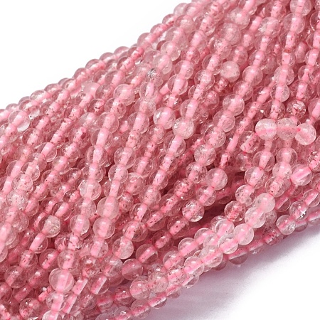 Natural Strawberry  Quartz Beads Strands G-A177-04-14-1