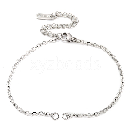 304 Stainless Steel Cable Chains Bracelet Making AJEW-P119-01P-1