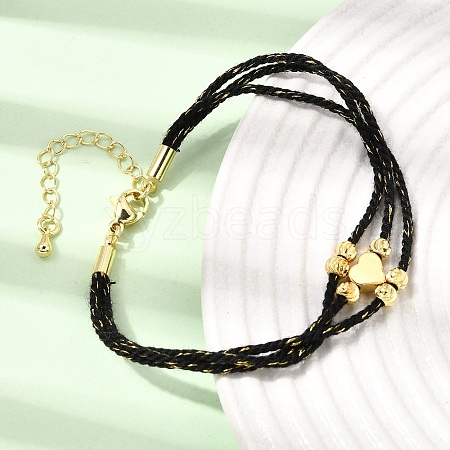 Polyester Multi-Strand Bracelets FB-CBA983F-02G-05-1