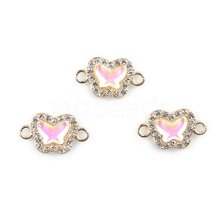 Alloy Crystal Rhinestone Connector Charms FIND-TAC0009-02D-1