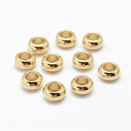 Brass Spacer Beads KK-P095-21-1