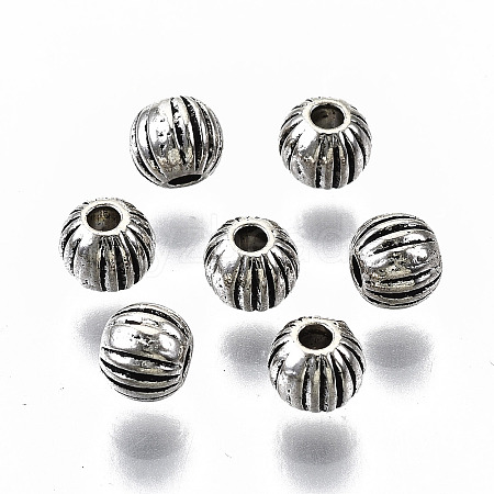 Tibetan Style Alloy Beads X-TIBEB-N005-30AS-RS-1