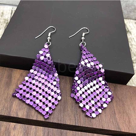 Sparkle Alloy Sequins Dangle Earrings for Women NE0138-4-1