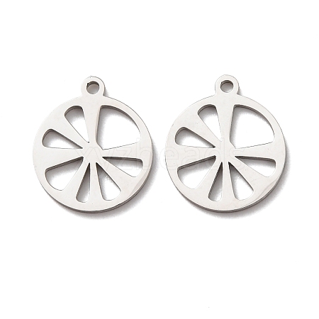 Hollow 304 Stainless Steel Pendants STAS-C176-04P-1