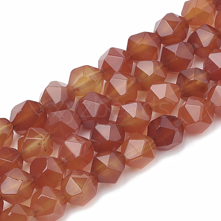 Natural Carnelian Beads Strands G-S332-8mm-005-1