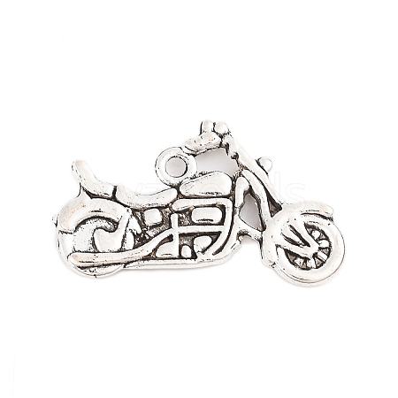 Tibetan Style Zinc Alloy Motorcycle Pendants TIBEP-R334-346AS-RS-1