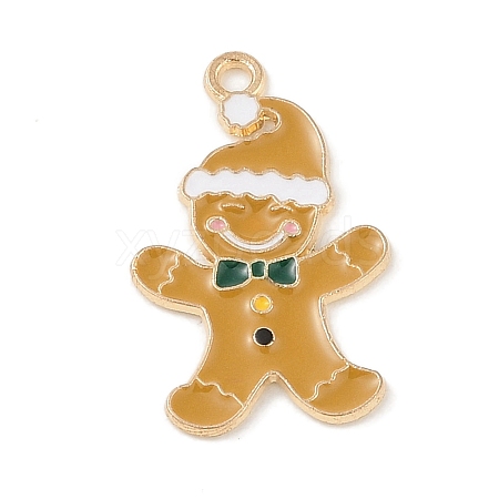 Christmas Theme Alloy Enamel Pendants ENAM-Z010-05B-KCG-1