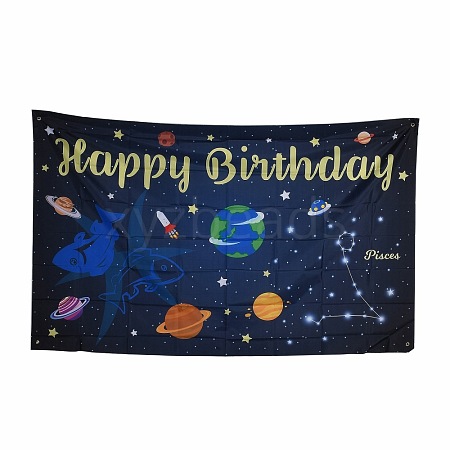 Constellation/Zodiac Sign Polyester Hanging Wall Tapestry AJEW-H108-C11-1