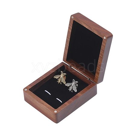 Wood Cuff-link Gift Storage Magnetic Boxes CON-WH0089-265A-1