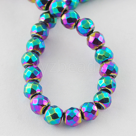 Non-magnetic Synthetic Hematite Beads Strands G-Q890-2mm-6-1