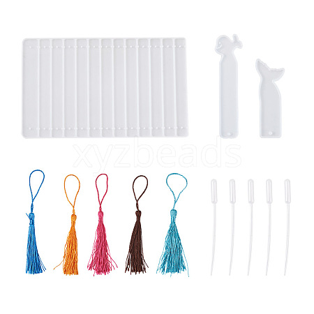 Boutigem 39Pcs DIY Silicone Bookmark Molds DIY-BG0001-04-1