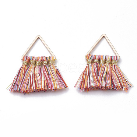 Polycotton(Polyester Cotton) Tassel Pendant Decorations FIND-T012-01A-1