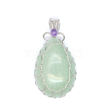 Natural Aventurine Pendants PW-WG69173-04-1