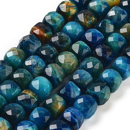 Natural Tiger Eye Dyed Beads Strands G-H028-A01-02-1