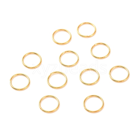 Brass Open Jump Rings KK-F824-108E-G-1