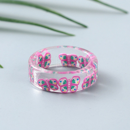 Transparent Resin Finger Rings for Women WG107A9-01-1