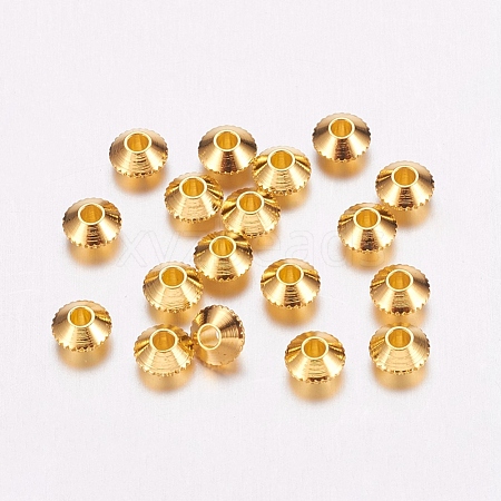 Brass Spacer Beads X-EC008-G-1