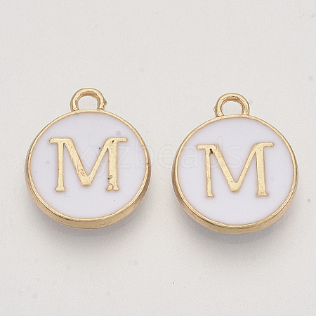 Golden Plated Alloy Charms X-ENAM-S118-01M-1