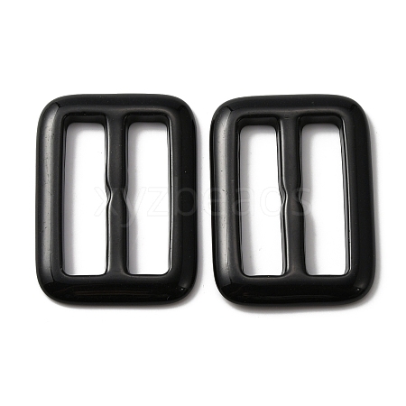 Rectangle Resin Buckle Clasps FIND-WH0129-33B-1