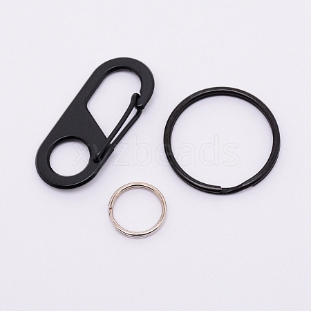 Stainless Steel and Zinc Alloy Rock Climbing Carabiners KEYC-WH0019-01B-1