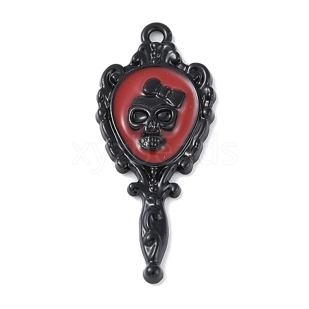 Halloween Rack Plating Alloy Enamel Pendants PALLOY-F018-26EB-02-1