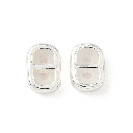Brass Silicone Slide Charms KK-C099-06A-S-1