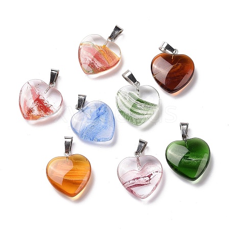 Handmade Lampwork Pendants LAMP-K036-001-1