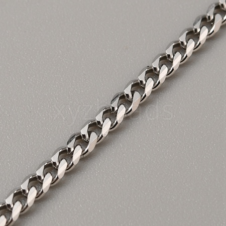 304 Stainless Steel Cuban Link Chains FIND-TAC0010-33-1